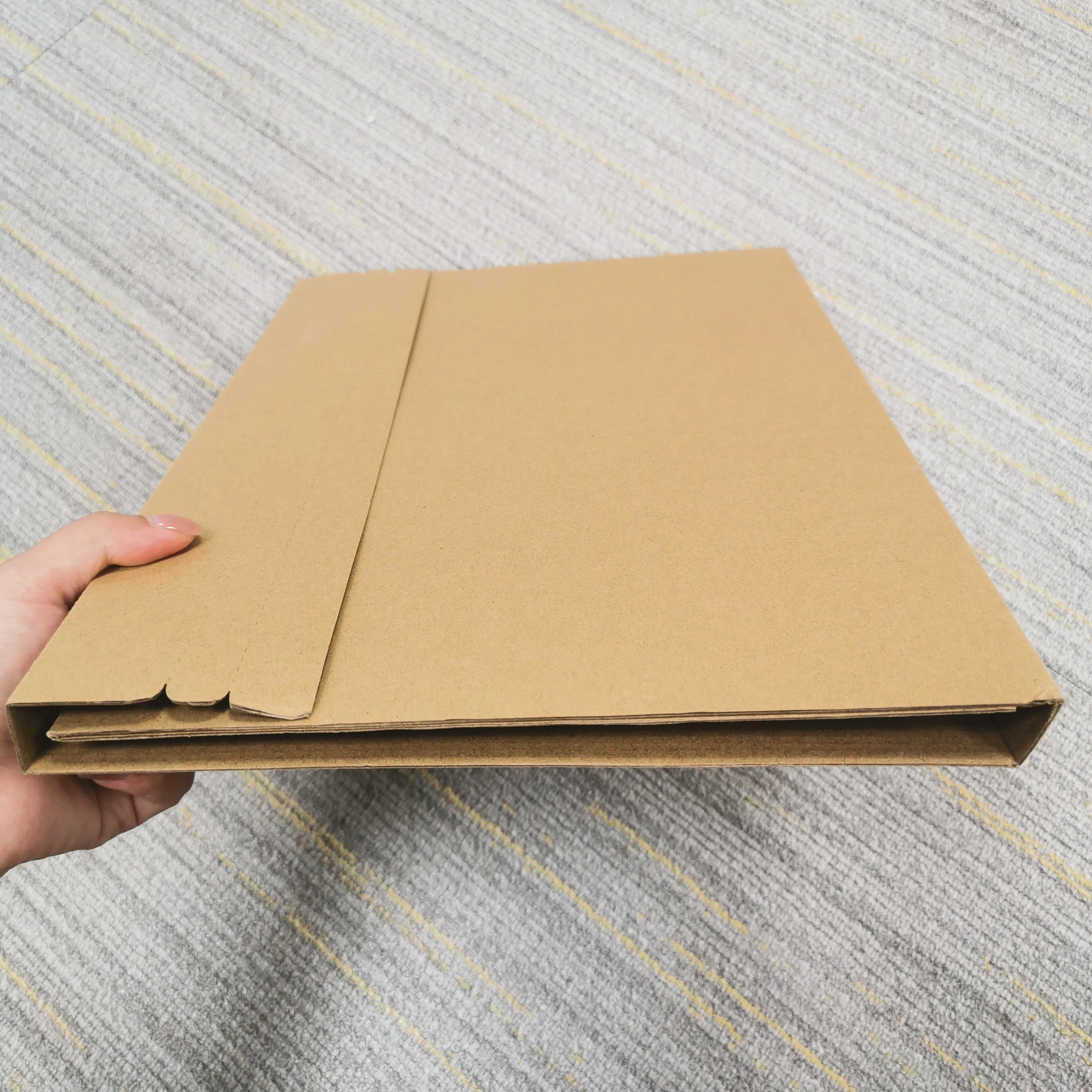 White/Brown Kraft Vinyl Records Shipping Boxes for Packing LP Mailing Corrugated Cardboard Boxes Album/Record Paper Mailers Box