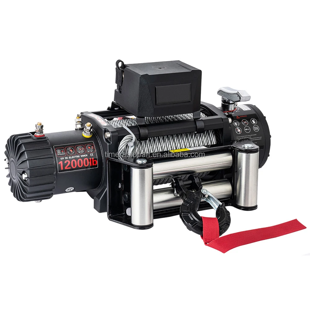 Electric Winch Heavy Duty 12V/24V Motor Winch For Trailer Outdoor Camping Caravan 12000 Pound For Lc80/Lc100/Lc105/Lc200