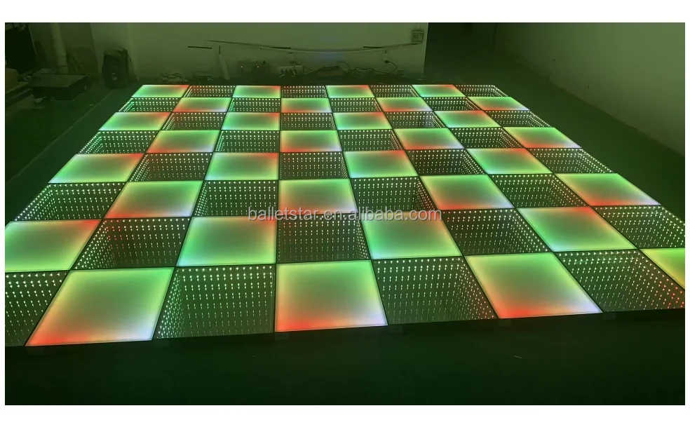 P62.5 Wedding decorations light up interactive 3D dj led starlit dance floor for sale