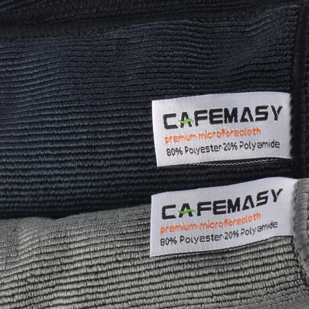 Custom 4pcs Micro Barista Cleaning Towels super Absorbent  coffee maker cleaning cloth Kitchen Tools Cleaning Towel With Hook