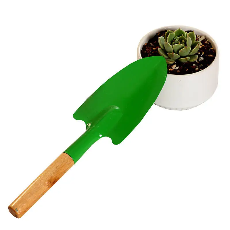 Camping Metal Hand Spade Tool Plant Soil Gardening hand Spade Shovel Portable Digging Small Round Nose Hand Garden Shovel