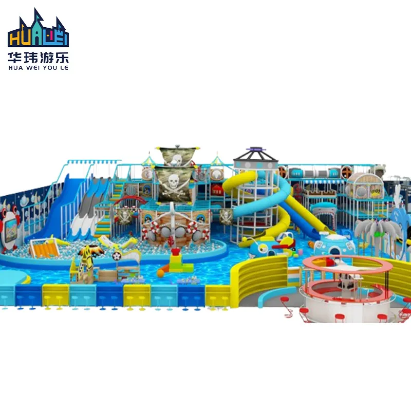 Free Design Ocean Theme Indoor Structure Playground Kids Mall Play Area Equipment for Sale