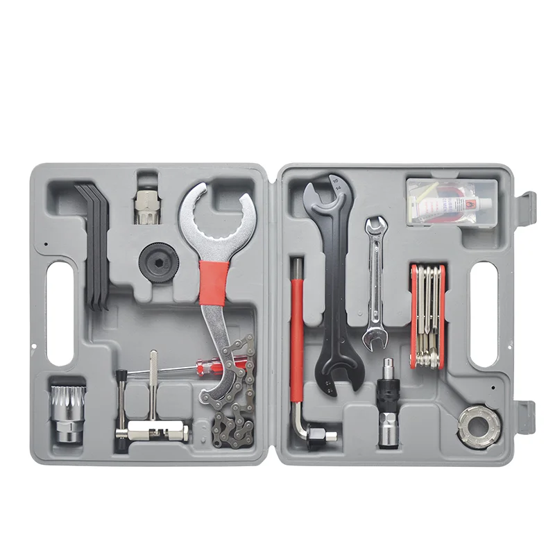 Bicycle tool kit Professional Bicycle Repair Tools 26pcs In 1 Cycling Multitool Chain Pedal BB Wrench Hex Key Bike Tools Kit wit