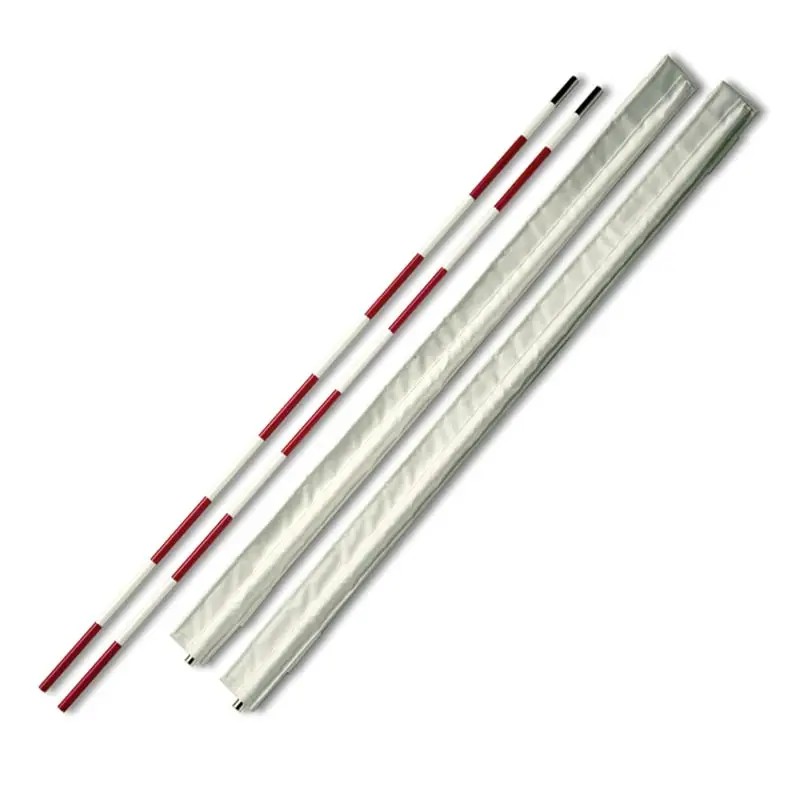 Volleyball referee equipment Volleyball antenna with sleeve set of 2 (Red/White)