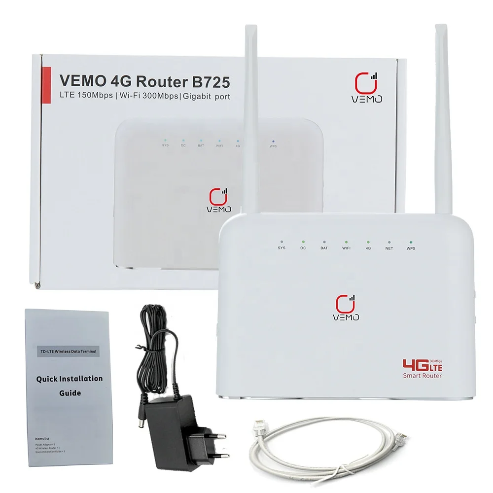 4G CPE  wifi router SIM card Hotspot CAT4 16  users RJ45 WAN LAN wireless modem LTE router