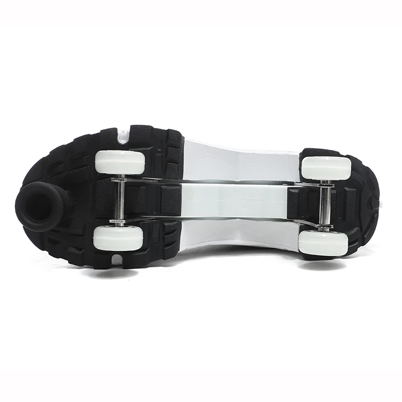Wholesale Buy Two-row Roller Skates Adults 4 Wheel Quad Heelies Skate Shoes Flashing Roller For Women