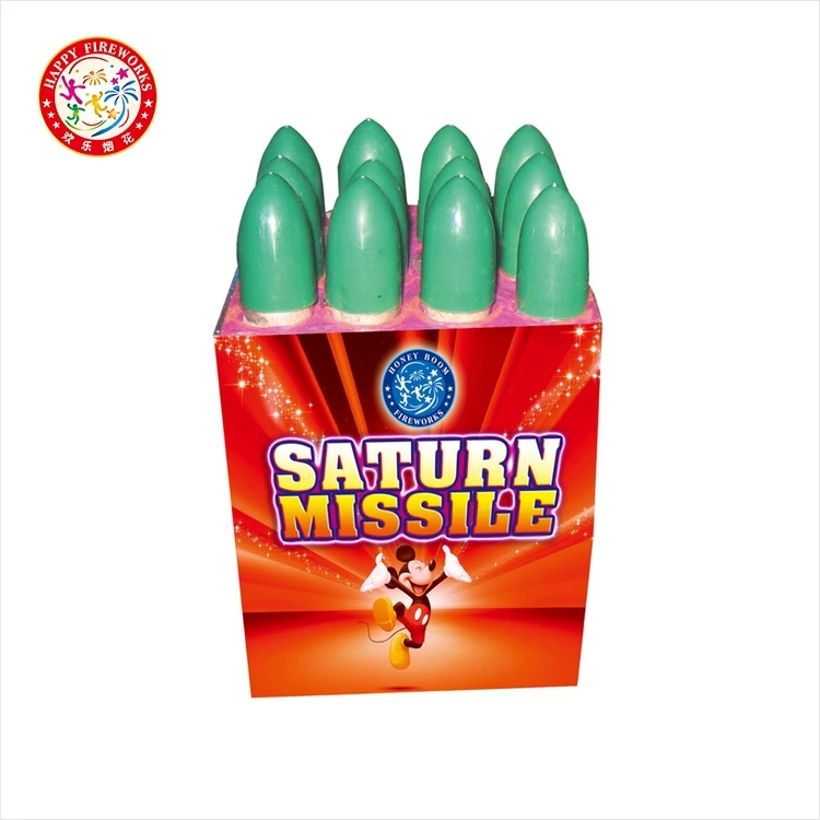 Happy Fireworks super effect no stick whistling rocket saturn missile firework wholesale in stock