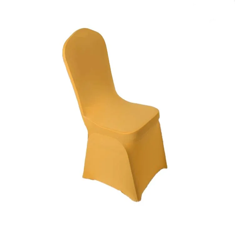 Wholesale Cheap White Black Banquet Spandex Chair Cover with Bottom Flat Stretch Slipcovers