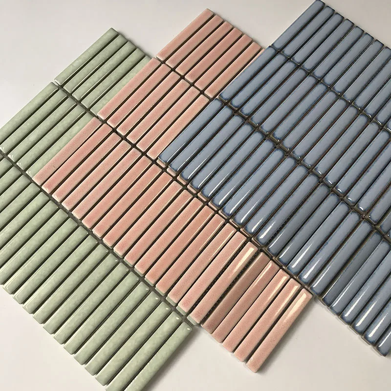 Новый продукт, керамическая мозаика, интерьерная настенная плитка, прямоугольная маленькая плитка, дуговая стена