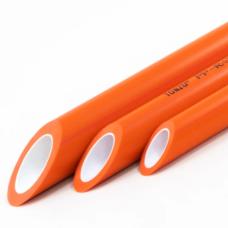 TONZO PPR Pipes Factory High Quality Hot and Cold Water Supply Pipeline Support OEM Custom Green Blue White Color