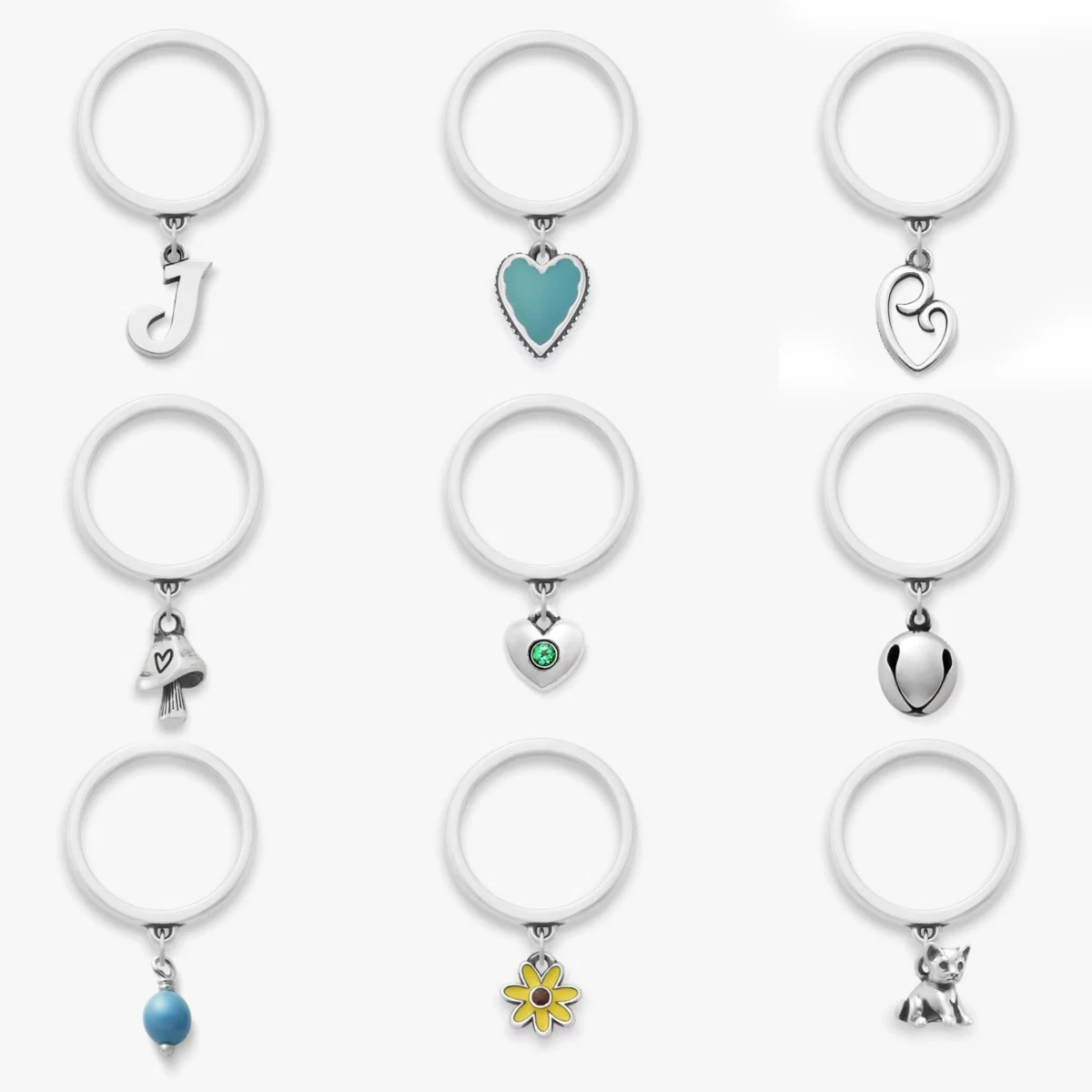 Hot 925 Sterling Silver Wholesale Enamel Fashion Jewelry Rings