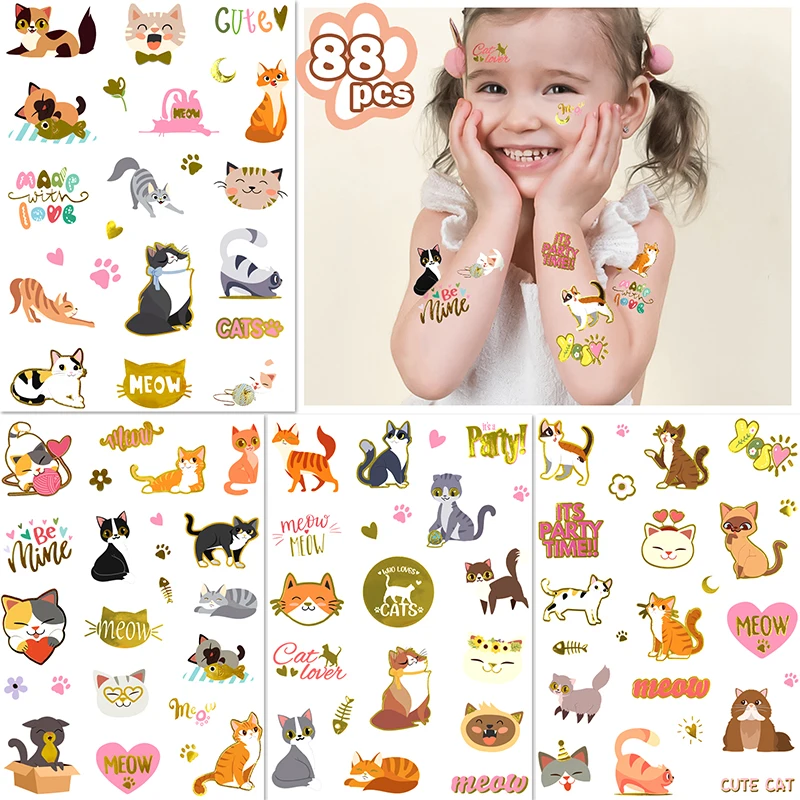 Custom Cartoon Party tattoo Non-toxic Premium Quality Skin Safe Body Temporary Sticker Tattoo For Kids