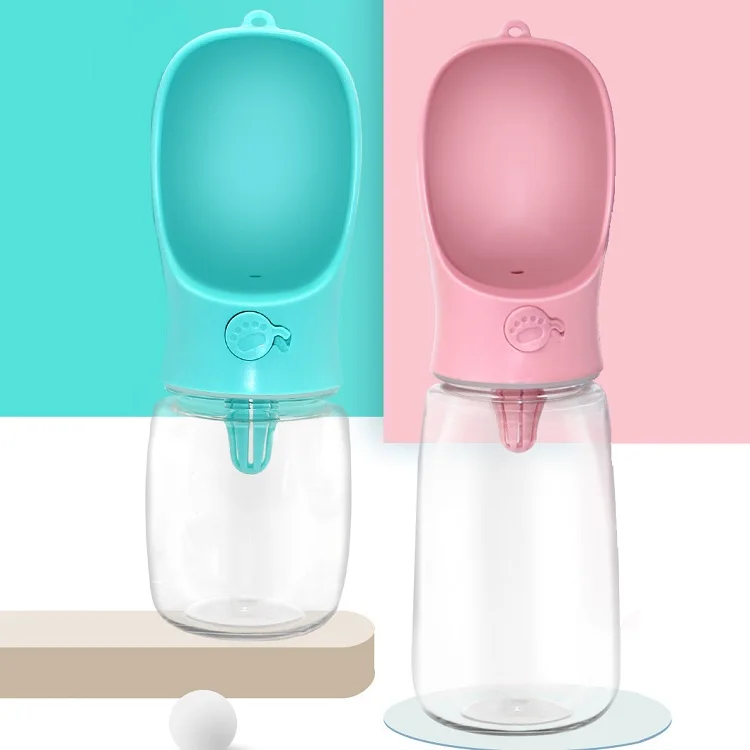 
Amazon Hot Sale Plastic Outdoor Travel Drinking Portable Pet Dog Water Bottle 