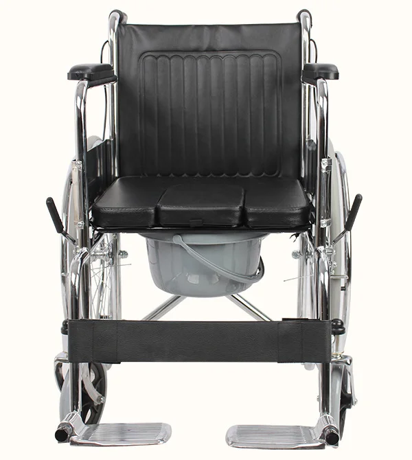 688G manual wheelchair with bedpan and backrest for sale