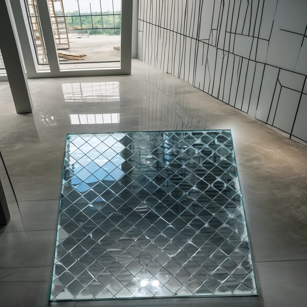 Solid Structure 6mm Mesh Wired Glass for Industrial Usage at an Price