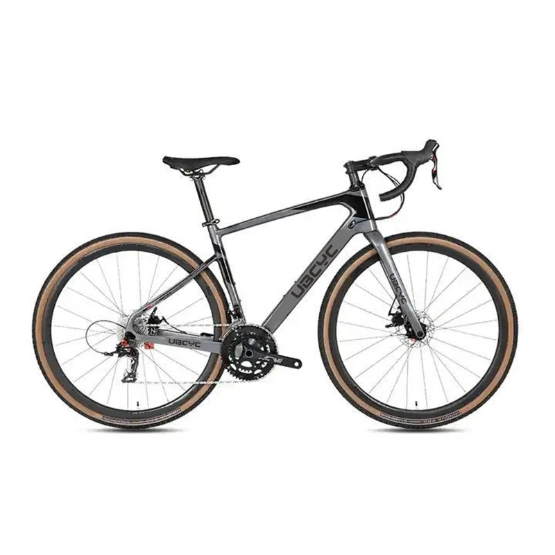 Top Super Light Carbon Fiber Road Bike Complete with 24 Speed Gears Aluminum Fork and Disc Brake System for Men Women