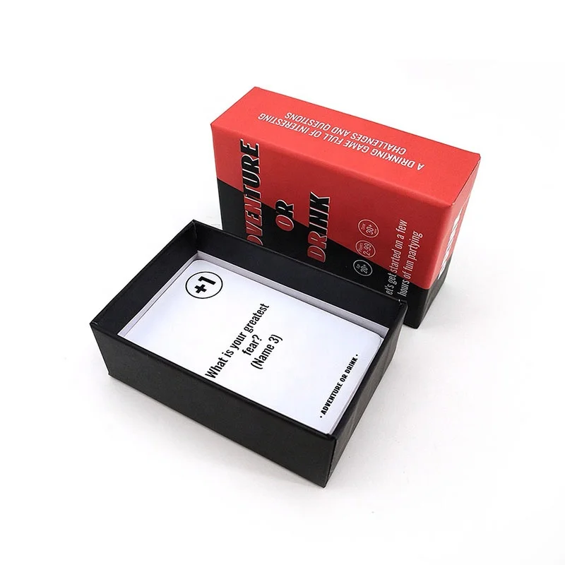 Hicreate Embossing Printing Table Drink Adult Playing Cards Drinking Family Card Game For Adult Friends Family Party