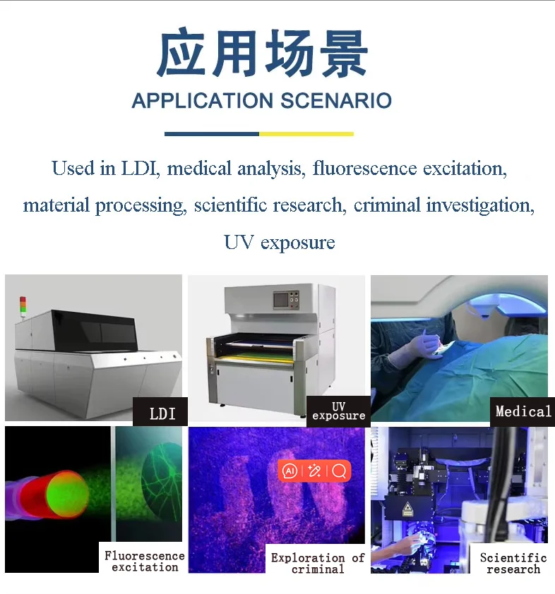 Bestselling Violet Sharp Diode 105um 405nm Fiber Coupled Diode 600mW Laser Module for UV Expourse