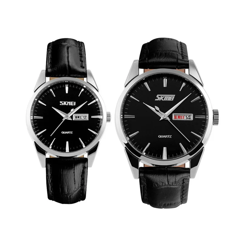9073 skmei couple women men movement watch with day and date