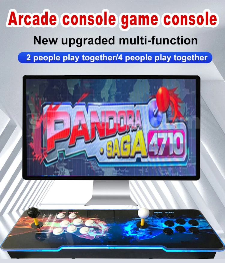 High Quality Pandora Arcade Box 4710 In 1 Game 26 Pieces 3D Game Video Joystick Button Retro Game Console Arcade