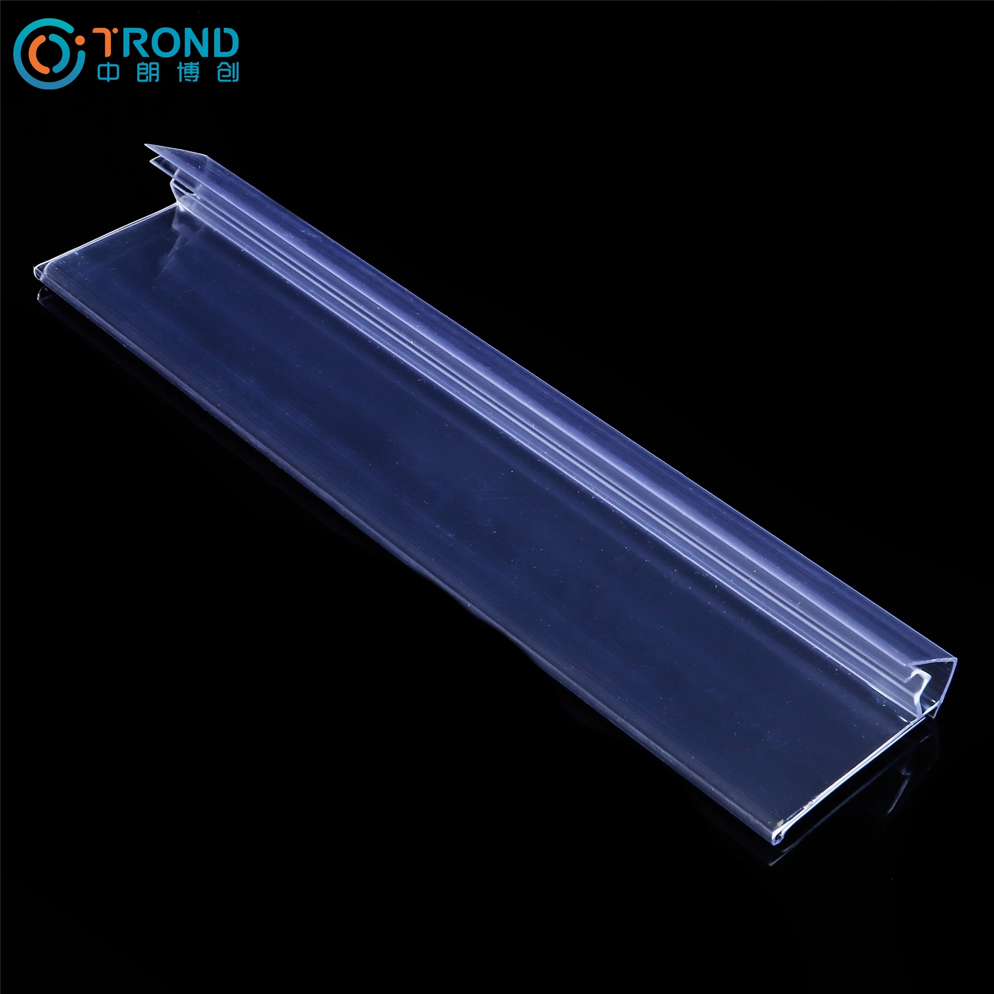 Plastic Pvc Ticket Sign Talker Data Strip Retail Shelf Label Holders for Shelving