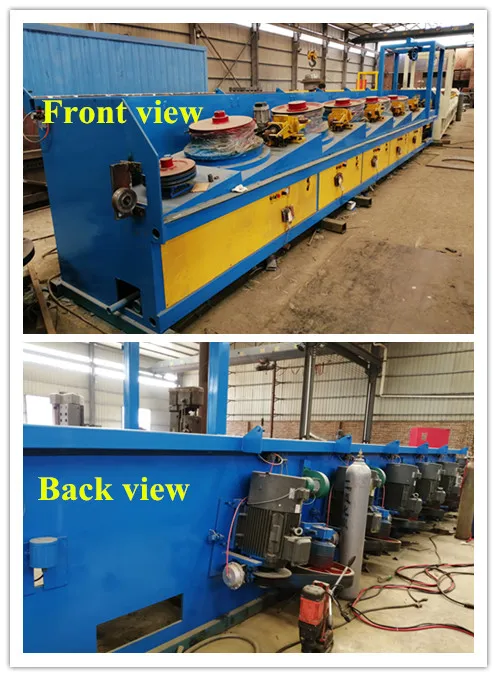 High Performance Automatic Straight Steel Wire Drawing Machine New Condition Core Components Motor Bearing Construction