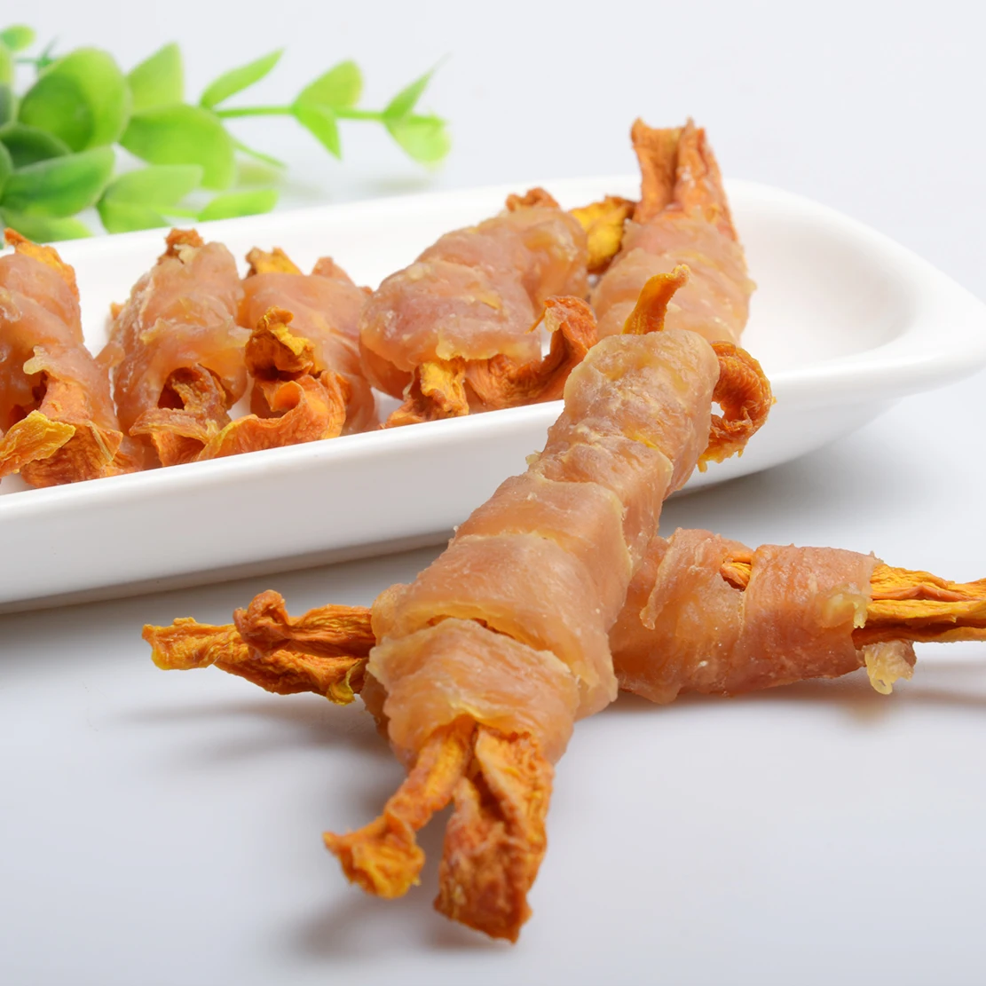 OEM корм для домашних животных Овощная серия морковь закуска собак собачьи закуски богатые витаминами куриная пленка