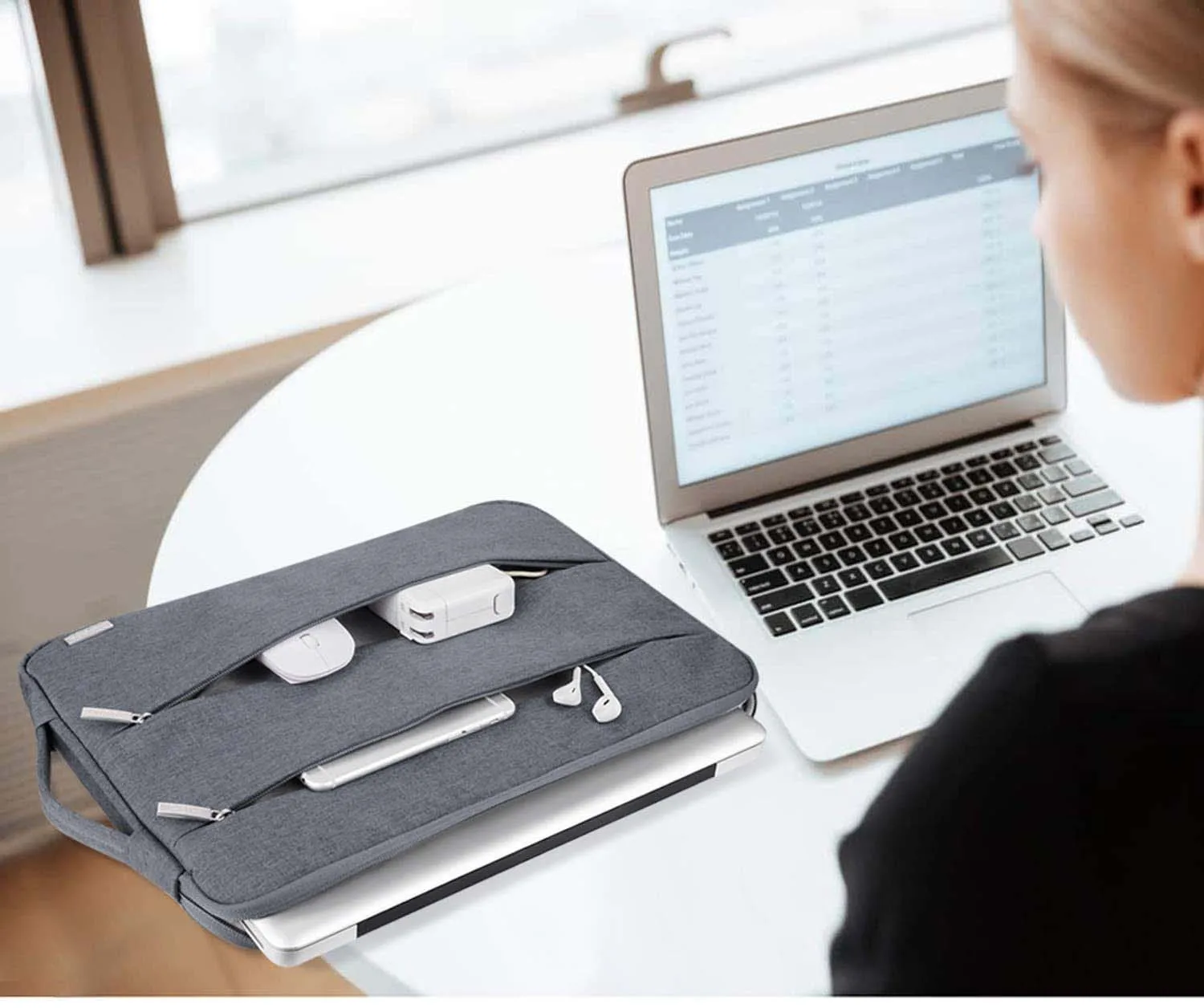 High quality laptop sleeve tablet cover  Laptop Sleeve Case with Handle Compatible with Mac Book Pro  Surface Book /HP