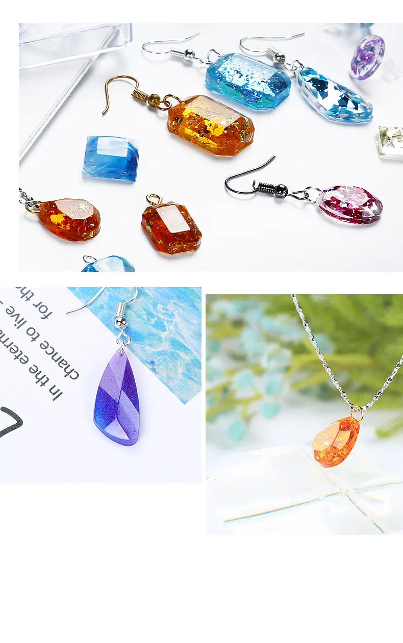 DIY Moldes De Resina jewelry resin mold handmade earrings