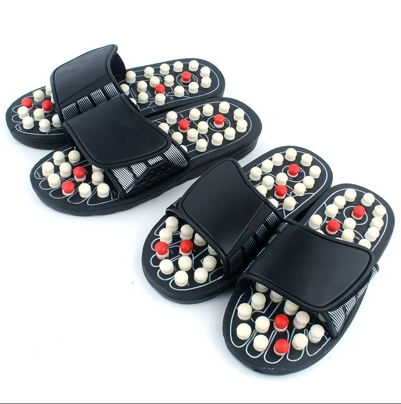 Acupoint Massage Slippers Sandal For Men Feet Chinese Acupressure Therapy Medical Rotating Foot Massager Shoes Unisex