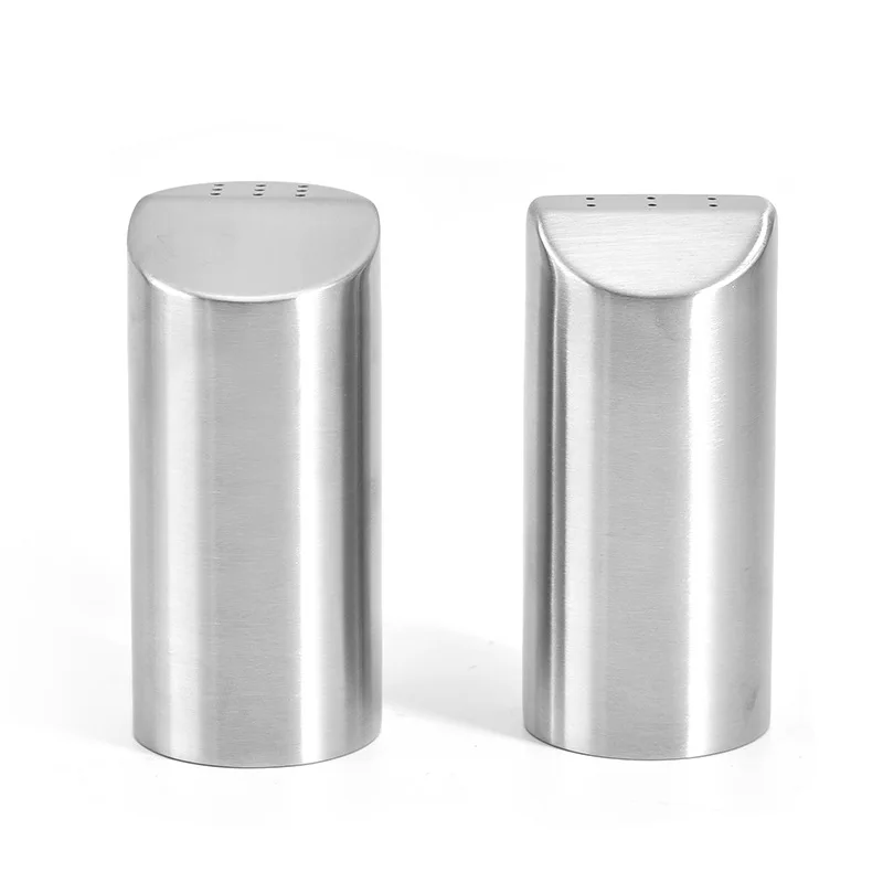 Customized design stainless steel salt and pepper shaker small grinder salt shaker bottle