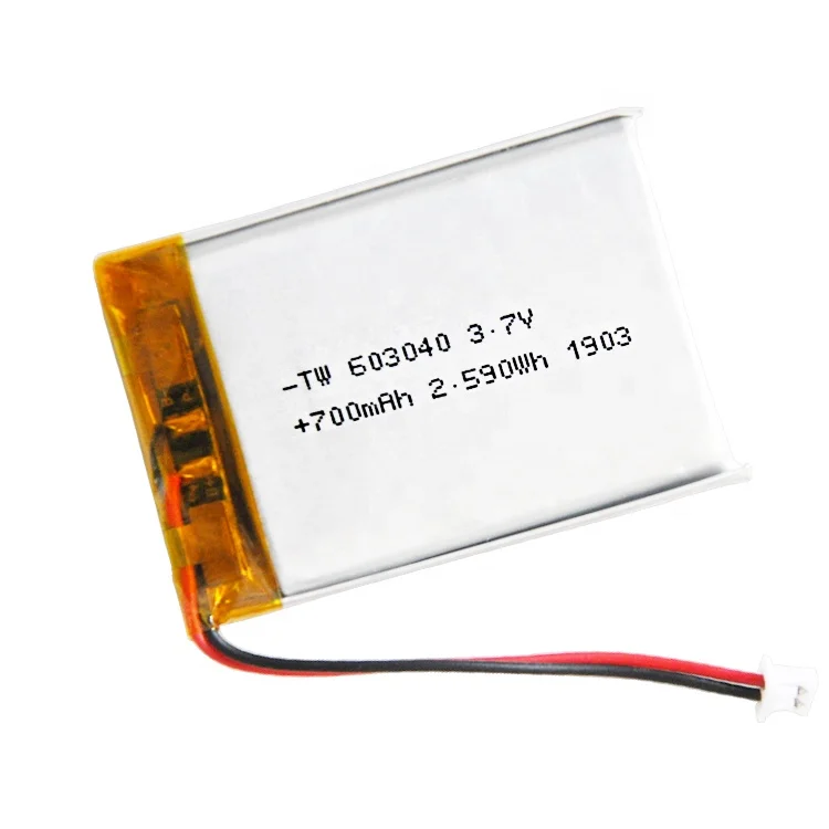 Factory original   li-polymer 700mAh 603040 high capacity li-on polymer battery