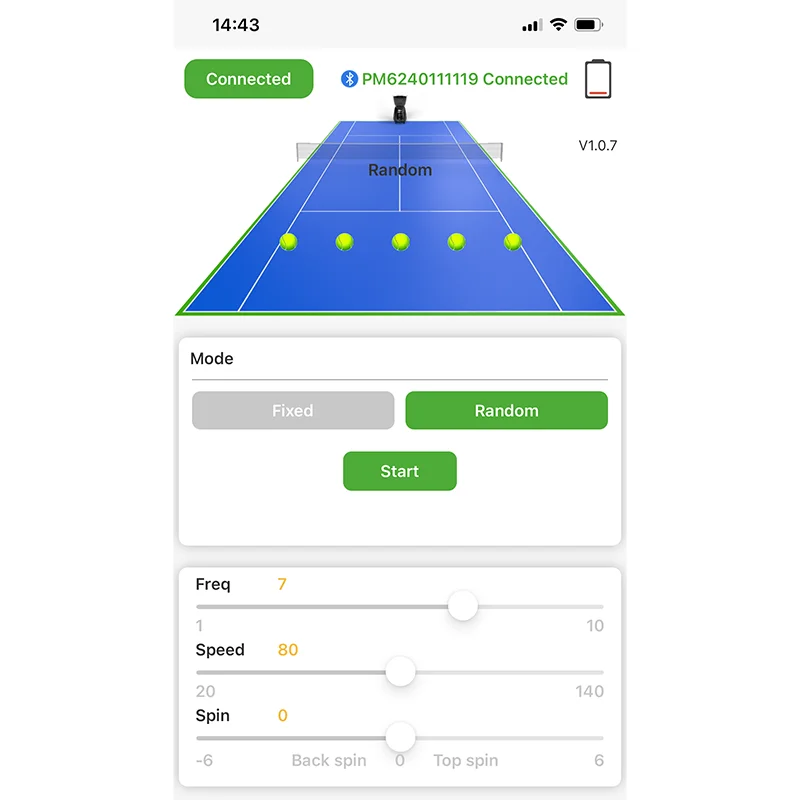 2024 New Design Tennis Automatic Ball Machine Launcher Equipment Feeder Robot For Training Practice with APP Remote Control