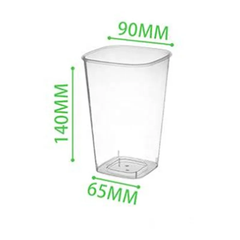 760ML Disposable Plastic Cups with Lids and Spork To Go 27OZ Large Size Milk Fruit Tea Cold Drink Cups