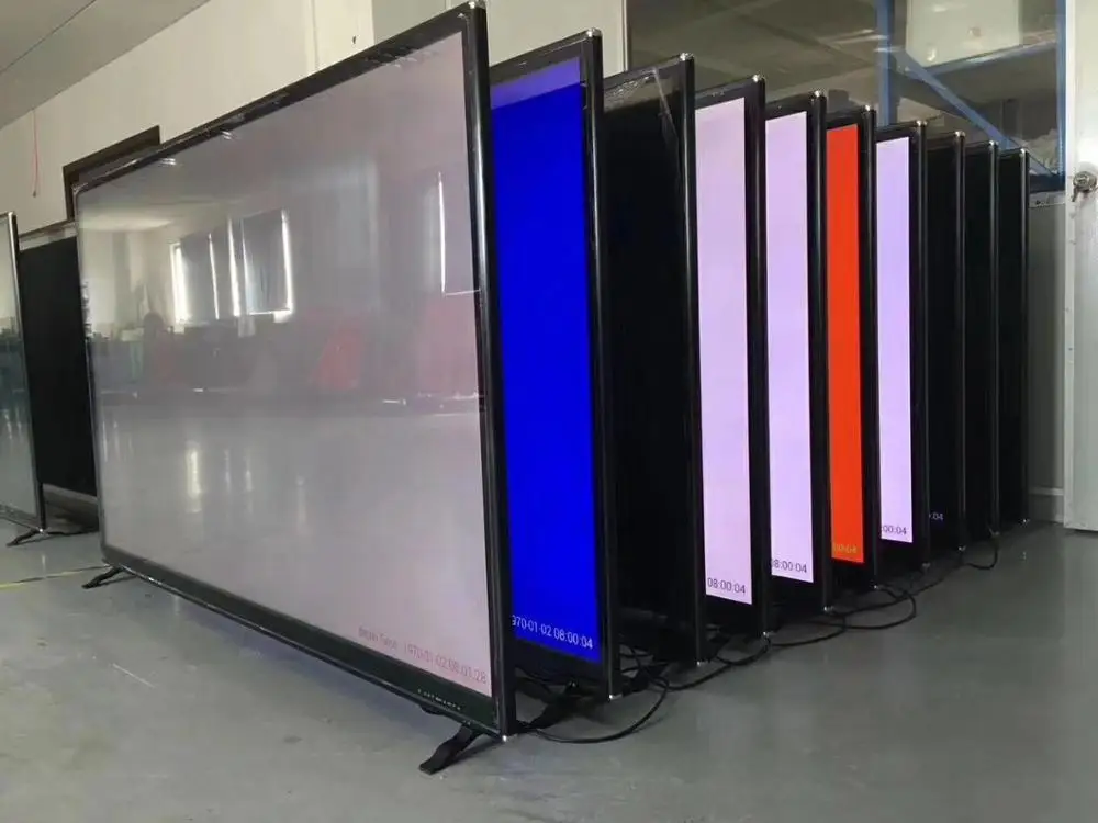 Big size 90 inch 4K UHD flat screen display DLED television with WIFI Android smart TV DVB T2 TV