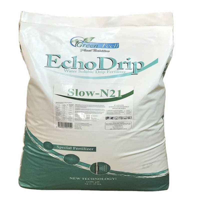 Green Tech Slow-N21-Powder Fertilizer -EC fertilizer-Slow Release Nitrogen With Nitrification inhibitor Properties