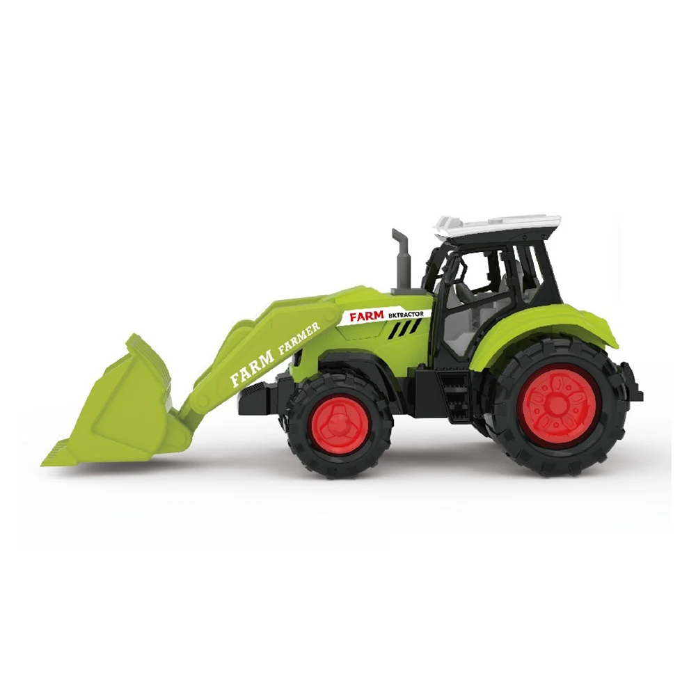 New Toys 2025 Kids 1/32 Bulldozer Farmer Car Model Plastic Vehicle Toy Slide With Lights
