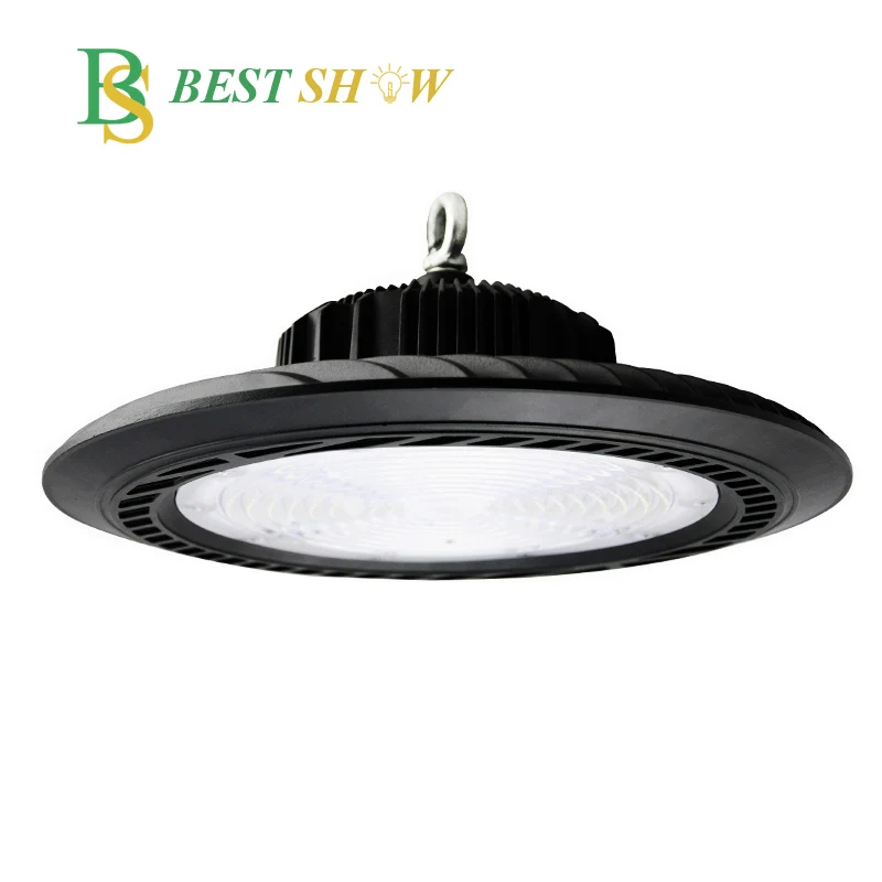 Guangzhou IES file 140lm/w meanwell driver 50watt 100watt 150watt 200watt 240watt 250watt 300watt ufo led high bay