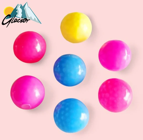 Wholesale Pink Bear Soft Sticky Wall Balls Ceiling Tossing Gobbles Sticky Balls