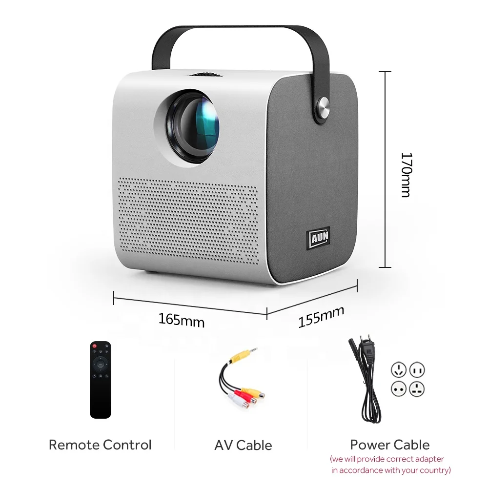[2020 новейшее Высокое качество] проектор AUN HD AKEY7 Young разрешение 1280x720P. Проектор с поддержкой домашнего кинотеатра