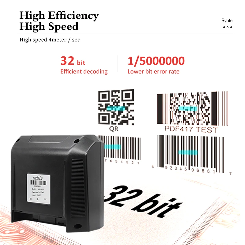 XB-8808H Syble Cost Effective Supermarket Price Checker 2D QR Code Reader Desktop Barcode Scanner