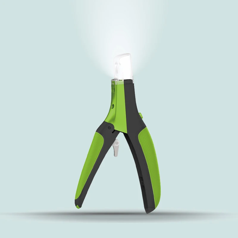 Pet Supplies Professional LED Light Replacement Blades Pet Nail Clipper with File Dog Nail Clipper
