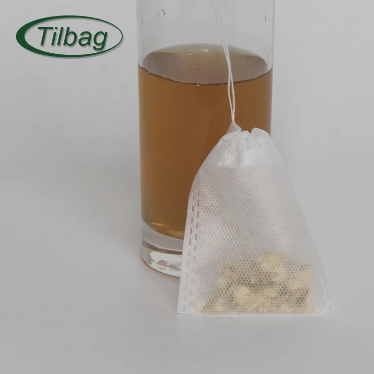 Wholesale Disposable Tea Filter Bags Drawstring Seal Empty Tea Bags For Loose Tea With String