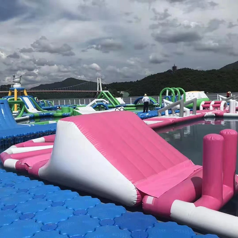 Modular plastic floating dock floating platform yacht marina jet ski berth dock