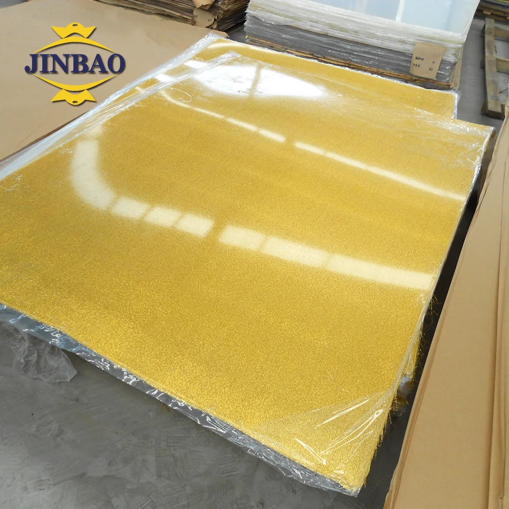 JINBAO 3mm Thick 4x8ft PMMA Color Mirror Acrilico Board Exporter Manufacturer Silver Gold Rose Mirror Acrylic Sheet