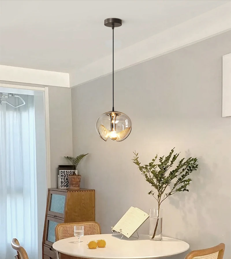 D7529 fashion lighting glass pendant lamp nordic simple decor chandelier dining room pendant light
