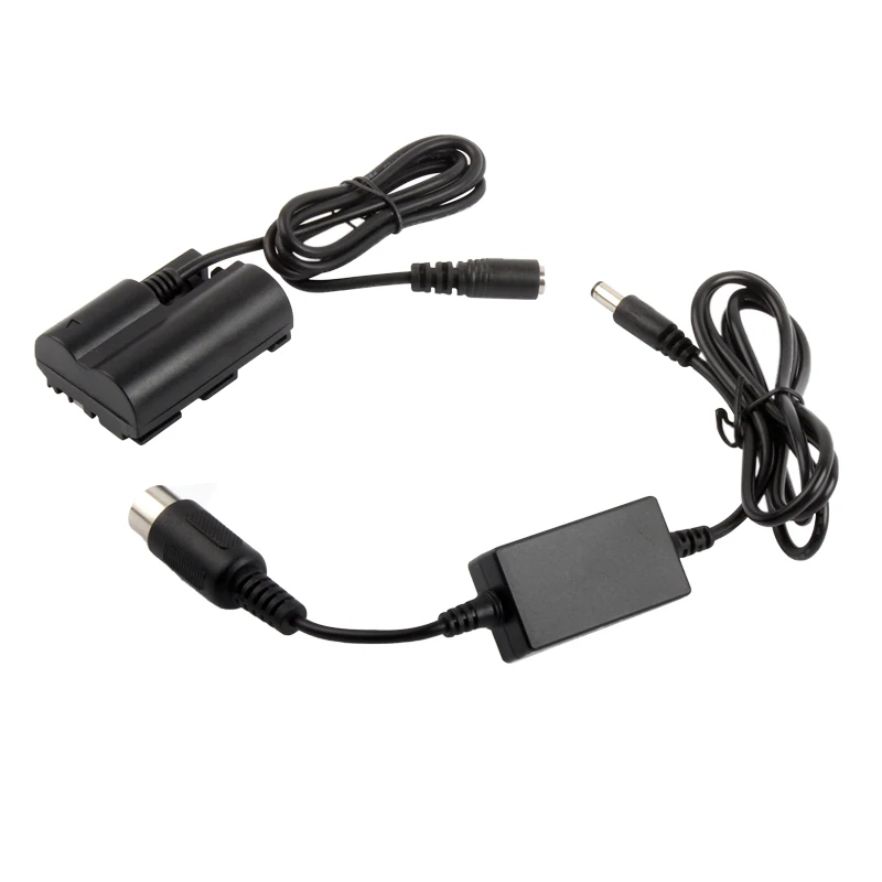 Male Flash Lamp Power Interface Cable + DR-E2 DR-400 DC Coupler BP-511 Dummy Battery for Canon EOS 5D 10D 20D 20Da 30D 40D 50D