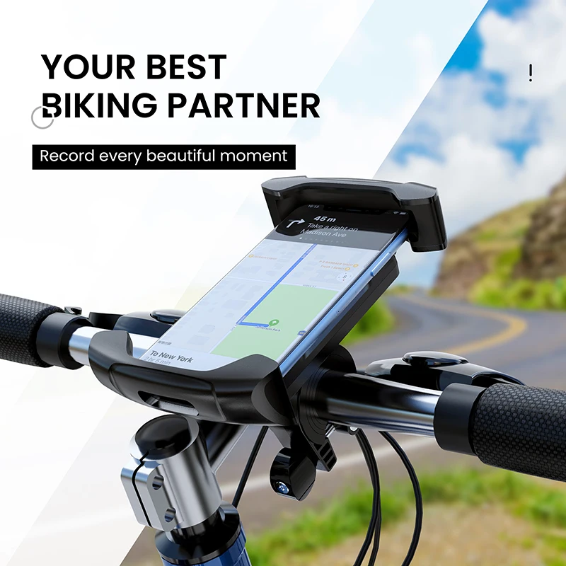 New Adjustable 90 Degree Rotation Foldable Touch Screen Bag Motorcycle Handlebar Waterproof Bike bicycle Phone Holder Mount