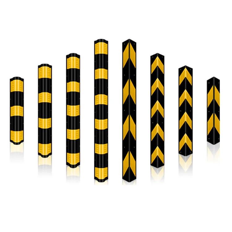 100cm height right angle rubber edge protector rubber parking guard rubber wall corner guard