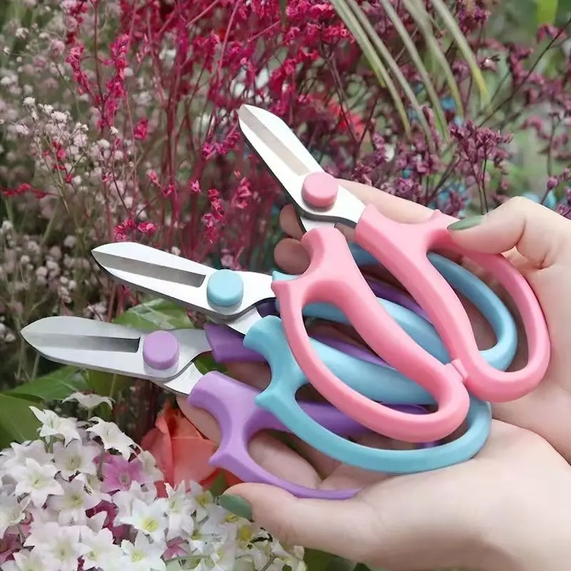 Flower Scissors 12 Pcs Stainless Steel Floral Scissors Flower Cutters for Stems Garden Plant Shears for Fresh Flower